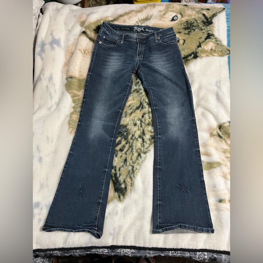 Wrangler Blue Boot Cut Jeans Classic Style